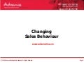 Change management; Changing Sales Behavior
