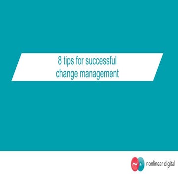 8 tips for successful change management | PPTX | Business | Business ...