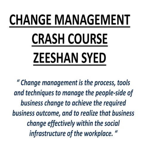 Change management