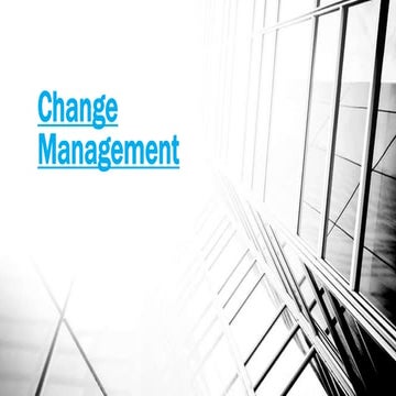 Change management