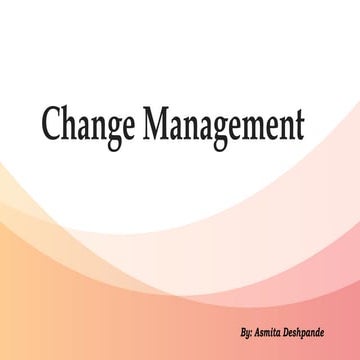 Change management