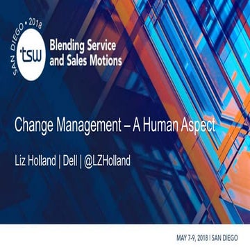 Change management   a human aspect 