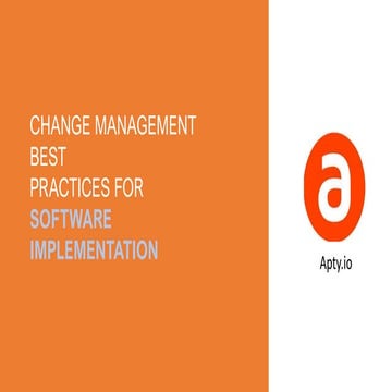 Change management   apty