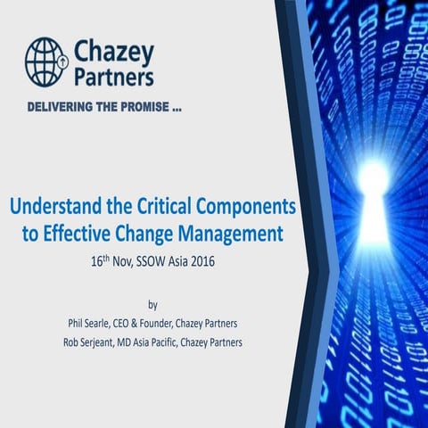 Mastering the Critical Components to Effective Change Management 2016