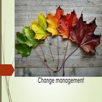Change management converted
