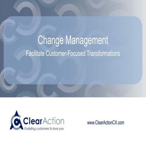 Change Management for Strategy Execution & Sustainable Results