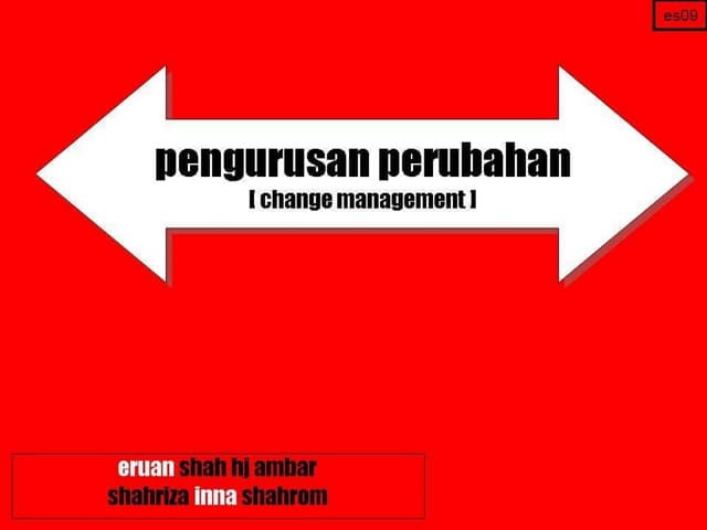 Change Management (In Malay Language)