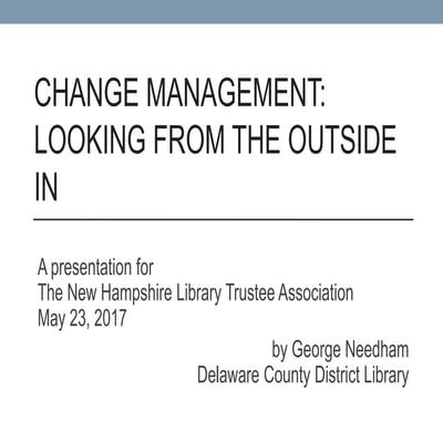 Change Management, NHLTA, 052317