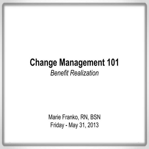 Change management presentation