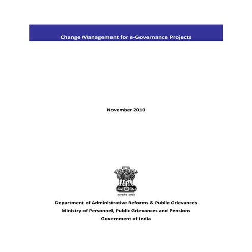 Change management report