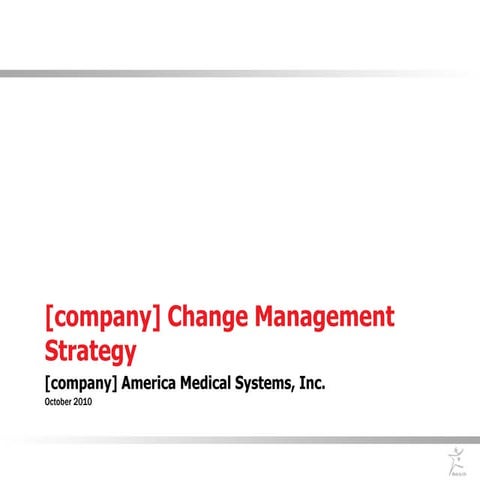 Change Management Strategy/Plan