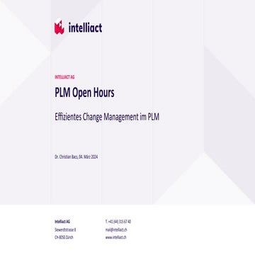Effizientes Change Management im PLM - Webinar
