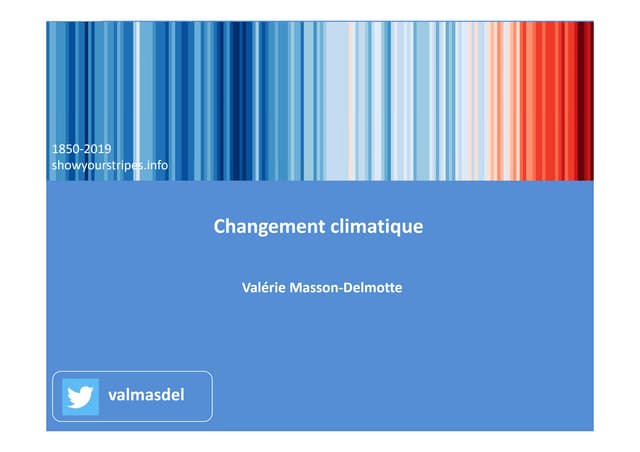 Changement climatique, par Valérie Masson-Delmotte