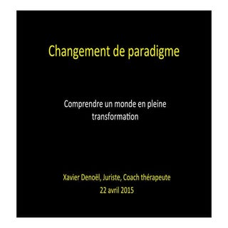 Changement de paradigme - Comprendr...