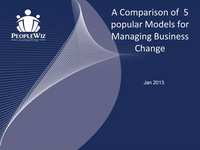 Change Management Models- a comparison