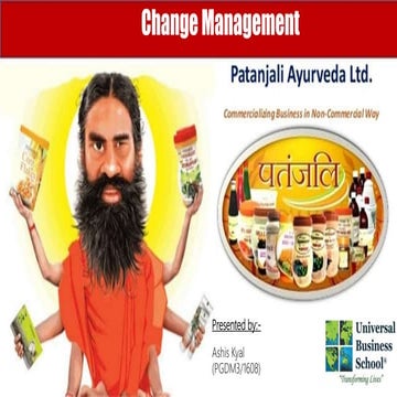 Patanjali (Change Management) Success and about
