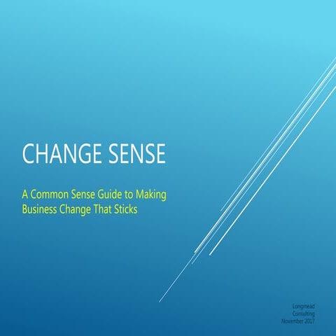 Change Sense