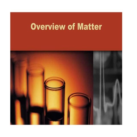 Changes of matter: Credit NC State DPI