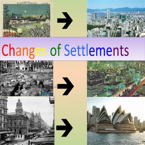 Changes of settlements $4 