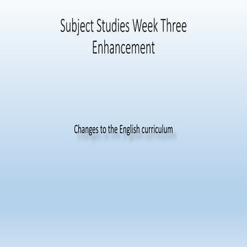 Year 7 English | PPTX