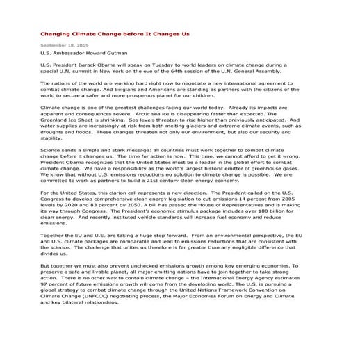 Changing climate change before it changes us