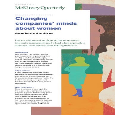Changing Companies Minds About Women