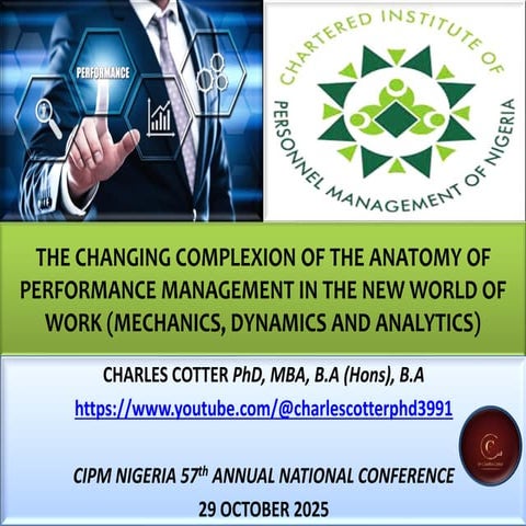 Changing Complexion of Performance Management_CIPM 57th conference_29 October...