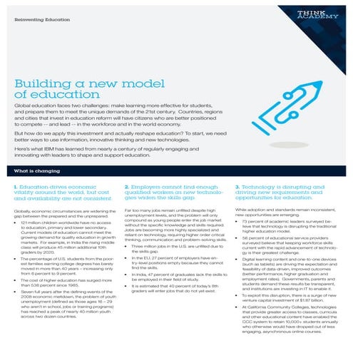 Changing education in ibm 