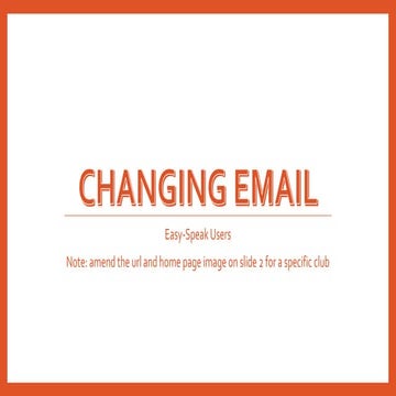 Changing email | PPTX