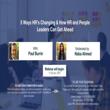 5 Ways HR’s Changing & How HR and People Leaders Can Get Ahead