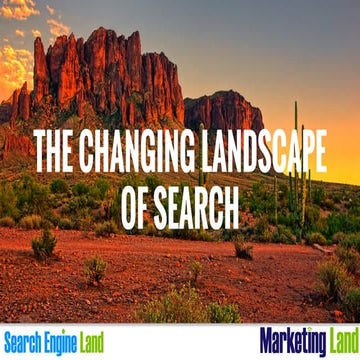 The Changing Landscape Of Search