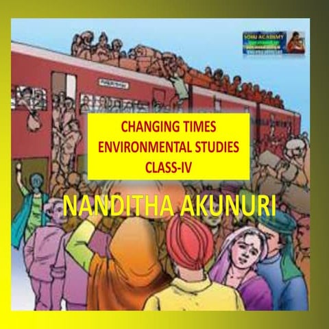 CHANGING TIMES ENVIRONMENTAL STUDIES  CLASS-IV