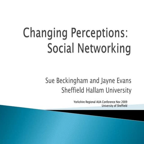 Changing Perceptions: Social Networking
