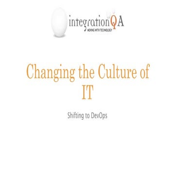 Changing the culture of it