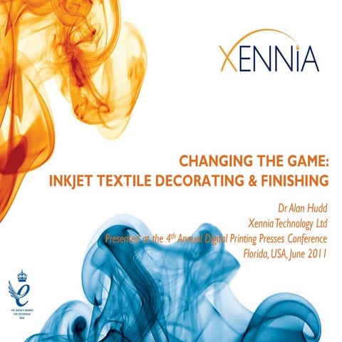 Changing The Game: Inkjet Textile Decoration and Finishing