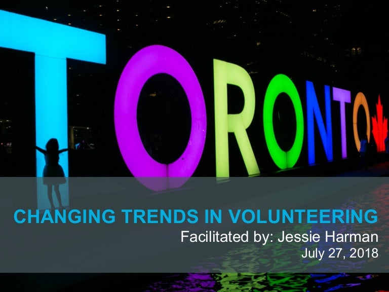 Changing Trends In Volunteering