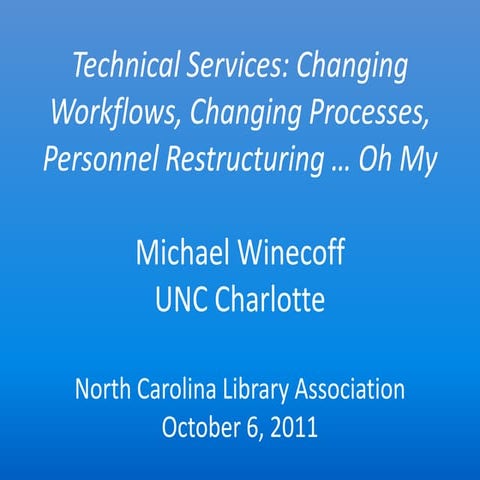 Changing workflows changing processes part 2