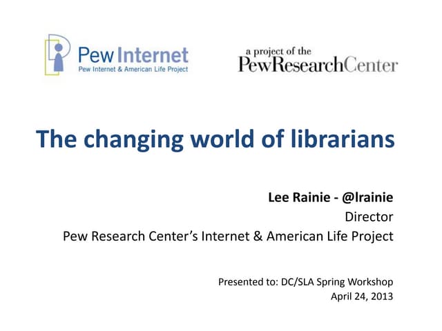 The changing world of librarians