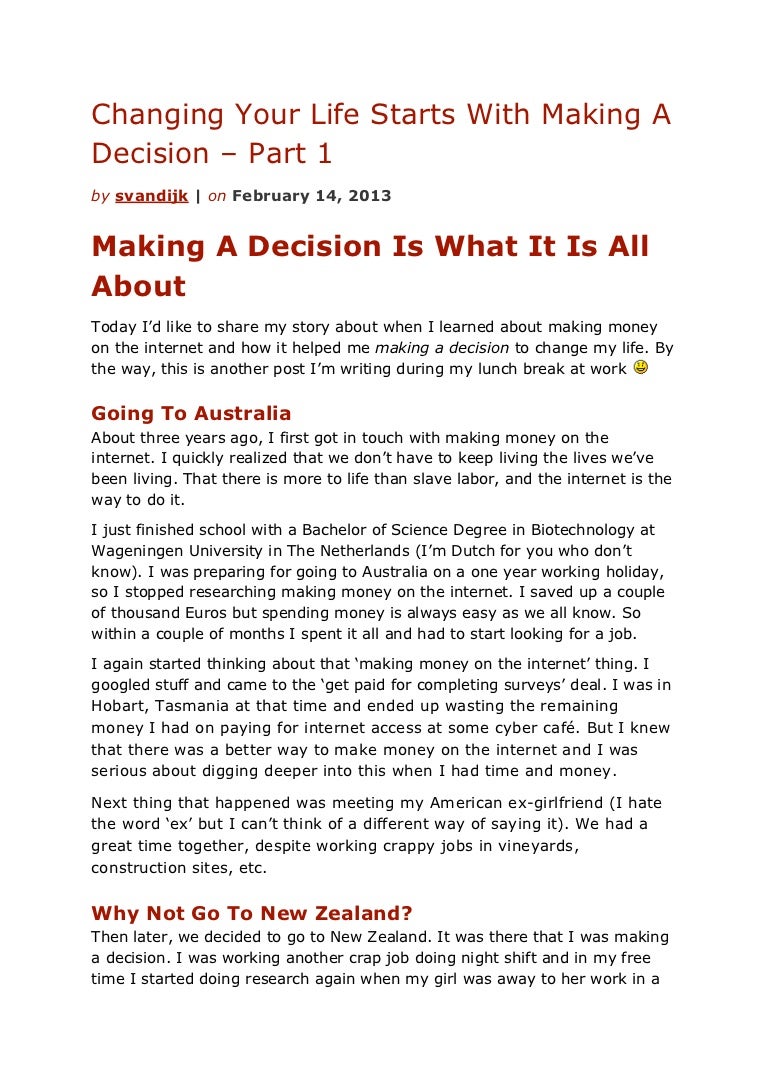 Decisions in paradise part i essay 07 picture