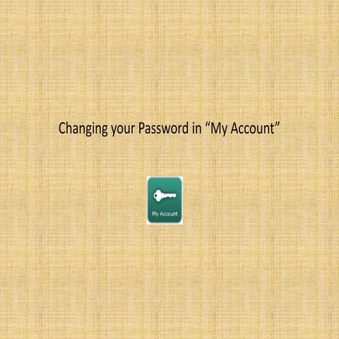 Changing your password