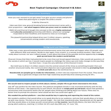 Channel 4 case study