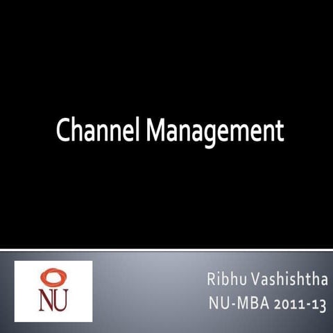 Channel management