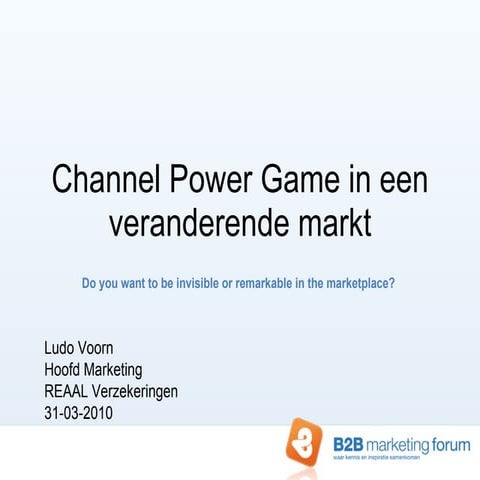 Channel Power Game