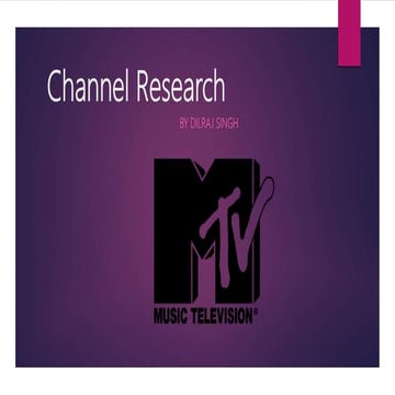 Channel research