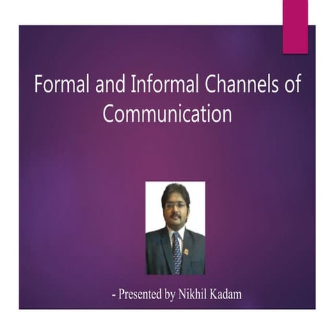 Channels of communication