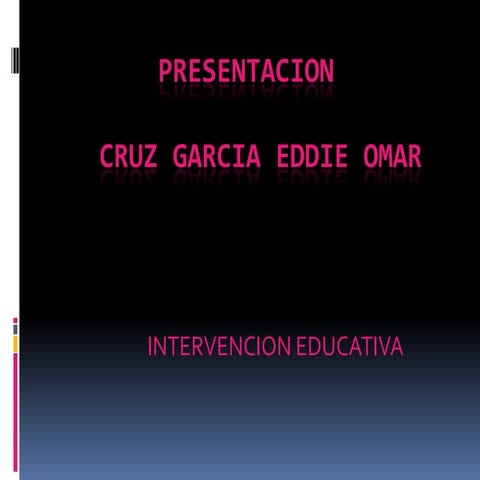 PROYECTO DE INTERVENCION