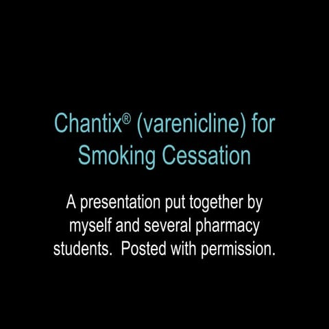 chantix chewing tobacco cessation Study Finds Varenicline Best Before Quitting, Combo Meds During a Quit Attempt  UW-CTRI  UWMadison Buy Chantix 0.5mg and 1mg