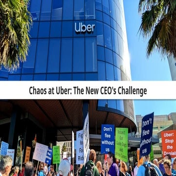 A business case - Chaos at Uber -published in 2017
