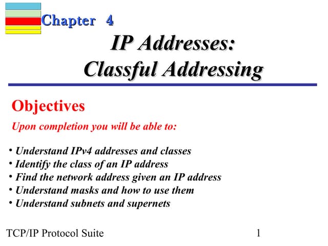 Chap 04 ip addresses classful