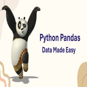 Introduction to pandas | PPTX